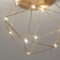 Foto 74976-7: Design-Deckenleuchte in mattem Messing mit einzigartiger LED-Beleuchtung 