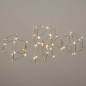 Foto 74977-4 schuinaanzicht: Design led hanglamp met prisma-vormen en kleine led lampen