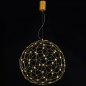Foto 74982-11: Design led hanglamp bol in mat messing