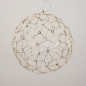 Foto 74982-2 vooraanzicht: Design led hanglamp bol in mat messing