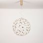 Foto 74982-6 vooraanzicht: Design led hanglamp bol in mat messing
