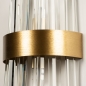 Foto 74984-7 detailfoto: Hotel chique wandlamp in messing met lange prisma's van kristal