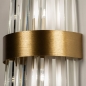 Foto 74984-8 detailfoto: Hotel chique wandlamp in messing met lange prisma's van kristal