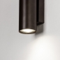 Foto 74998-7 detailfoto: Koker wandlamp GU10 in het bruin van metaal 