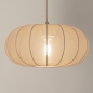 Foto 75002-6 detailfoto: Japandi hanglamp met drie lampion lampen in taupe