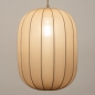Foto 75002-8 detailfoto: Japandi hanglamp met drie lampion lampen in taupe