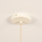 Foto 75003-9: Pendelleuchte in Beige mit langen ovalen Lampenschirm