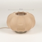 Foto 75005-1: Japandi Lampion Tischleuchte aus luxuriösem Stoff in Taupe 