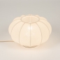 Foto 75006-4: Japandi Lampion-Tischlampe aus luxuriösem beigem Stoff 