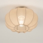 Foto 75007-3: Kleine Deckenlampe aus taupefarbenem Stoff im Japandi-Stil