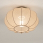 Foto 75007-4: Kleine Deckenlampe aus taupefarbenem Stoff im Japandi-Stil