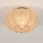 Foto 75007-5: Kleine Deckenlampe aus taupefarbenem Stoff im Japandi-Stil