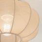 Foto 75007-7: Kleine Deckenlampe aus taupefarbenem Stoff im Japandi-Stil