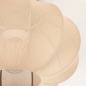 Foto 75007-8: Kleine Deckenlampe aus taupefarbenem Stoff im Japandi-Stil