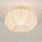 Foto 75008-4: Kleine Deckenlampe aus beigem Stoff im Japandi-Stil
