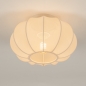 Foto 75008-5: Kleine Deckenlampe aus beigem Stoff im Japandi-Stil