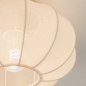 Foto 75008-7: Kleine Deckenlampe aus beigem Stoff im Japandi-Stil