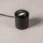 Foto 75016-3 schuinaanzicht: Kleine tafellamp spot in het zwart 