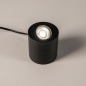 Foto 75016-4 vooraanzicht: Kleine tafellamp spot in het zwart 
