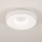 Foto 75027-2 niet_in_feed: Moderne led plafondlamp rond en wit dimbaar met afstandsbediening 