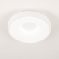 Foto 75027-4 onderaanzicht: Moderne led plafondlamp rond en wit dimbaar met afstandsbediening 