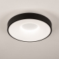 Foto 75028-2 niet_in_feed: Moderne led plafondlamp rond en zwart dimbaar met afstandsbediening