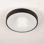 Foto 75028-5 niet_in_feed: Moderne led plafondlamp rond en zwart dimbaar met afstandsbediening