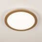 Foto 75034-4 vooraanzicht: Gouden led plafondlamp rond dimbaar met afstandbediening 2700 kelvin - 6500 kelvin