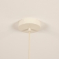 Foto 75050-7 detailfoto: Grote beige hanglamp in halve bol met gouden binnenkant 