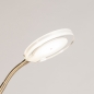 Foto 75081-12 detailfoto: Moderne led uplighter en draaibare leeslamp in goud met dimbare led verlichting