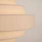 Foto 75083-7 detailfoto: Ronde hanglamp van beige linnen