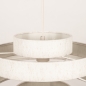 Foto 75093-30: Hanglamp van stof in het beige met vijf ringen 