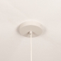 Foto 75093-31: Hanglamp van stof in het beige met vijf ringen 