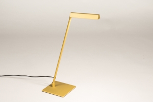 tafellamp 15659 modern metaal geel