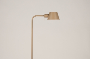 staande lamp 15709 modern metaal beige zand rond