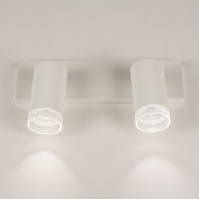 spot 31410 design modern aluminium kunststof acrylaat kunststofglas metaal wit mat transparant kleurloos rond langwerpig rechthoekig