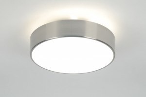 Plafondlamp 2 lagen RVS  Badkamerlampen - Licht & Accessoires