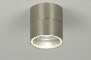 Plafondlamp 2 lagen RVS  Badkamerlampen - Licht & Accessoires