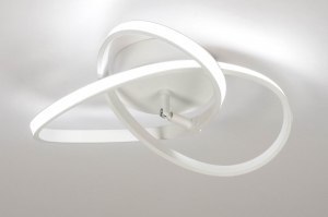 plafondlamp 73562 modern metaal wit mat rond