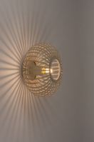 plafondlamp 74558 landelijk modern retro eigentijds klassiek metaal beige zand rond