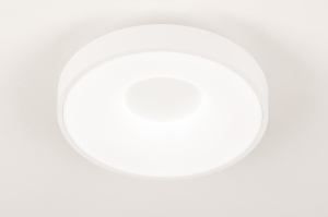 plafondlamp 75027 modern kunststof metaal wit mat rond