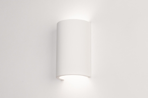 wandlamp 75088 landelijk modern eigentijds klassiek keramiek wit rond langwerpig