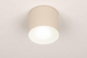 plafondlamp 75097 modern aluminium beige rond