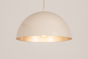 hanglamp 75116 modern eigentijds klassiek metaal goud beige zand rond