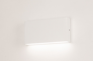 wandlamp 75150 modern aluminium wit mat rechthoekig